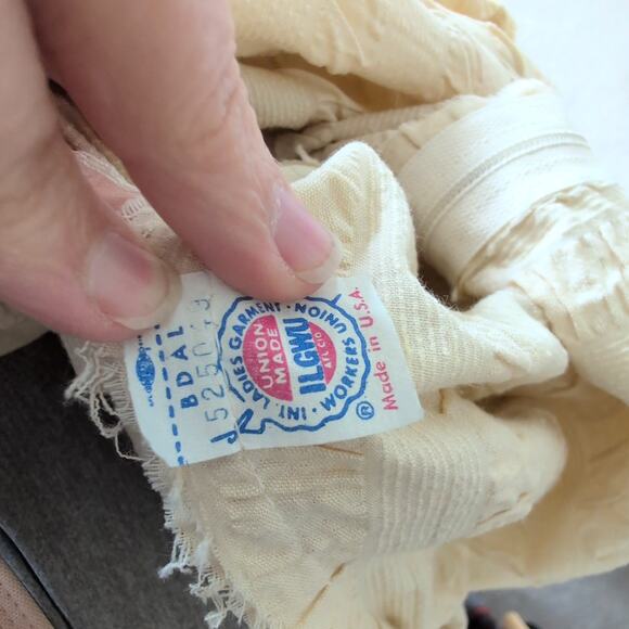 Rare Vintage 40s 50s Womens Dress with Lace Embroidery Rosette Edwardian Prairie - Picture 13 of 16